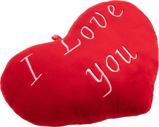 Valentijn Kussen Hart – I Love You – 26cm