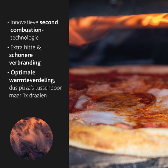 BOSKA Pizza Oven Pro Pellet - Pizzaovens - Pizza oven buiten - Voor pizza en brood - Inclusief pizzasteen