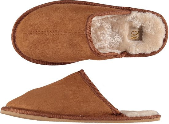 Apollo Heren Sloffen - Bruin - Maat 43/44