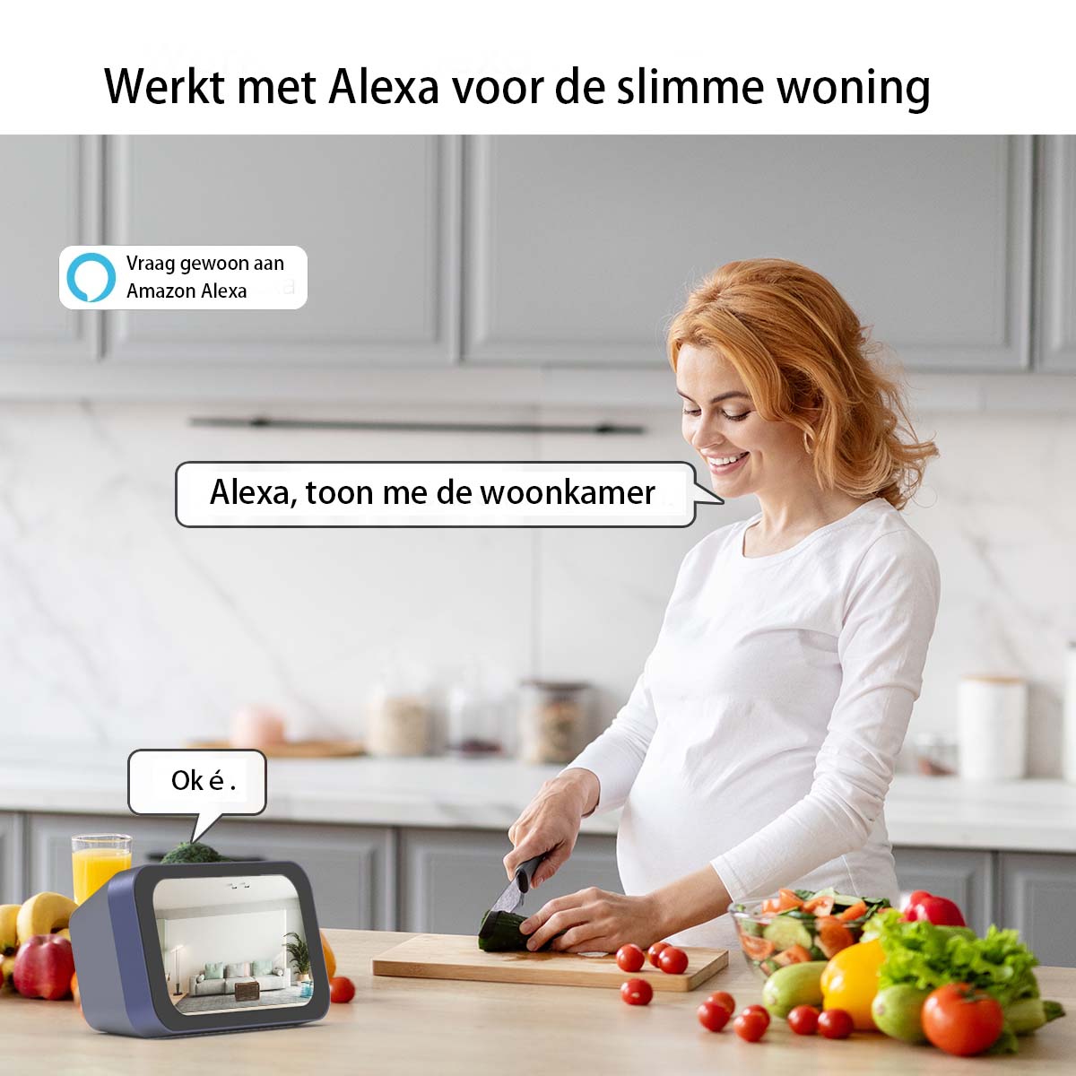 JOOAN beveiligingscamera voor buiten HD 2K - dubbele lens - dual-band wifi 5 GHz 2,4 GHz