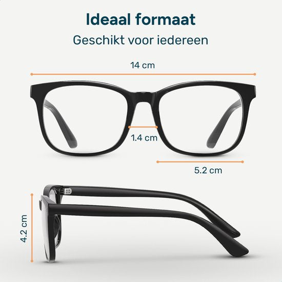 Alyze Blauw Licht Bril - Computer beeldscherm - Zonder sterkte met filter - Blue light glasses