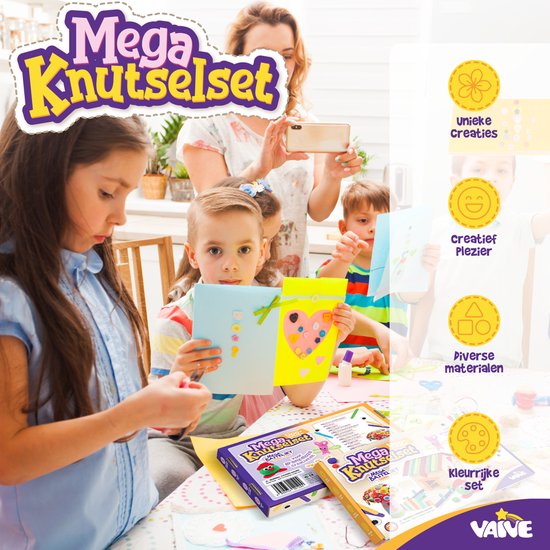 VAIVE Knutselset voor Knutselen Meisjes - Creatief Speelgoed voor Kinderen - Knutselset - Knutselkoffer - Knutselpakketten