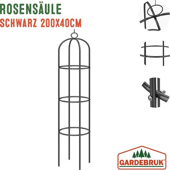 Plantensteun Rozenzuil – 2 St. 200 cm - voor Rozen Klimplanten Bloemen