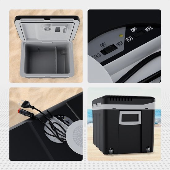 Auronic Elektrische Koelbox - Coolbox - 40L - 12V en 240V - Zwart