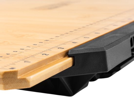 ToughBuilt® StackTech Work Surface — Werkblad 80 x 50 cm, grijs, bamboe