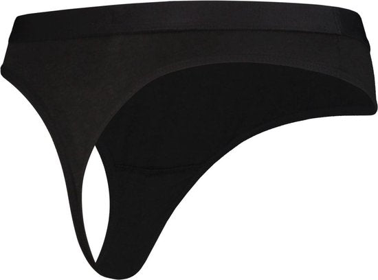 Apollo Dames String Zwart Bamboe 3-pack - Maat XL