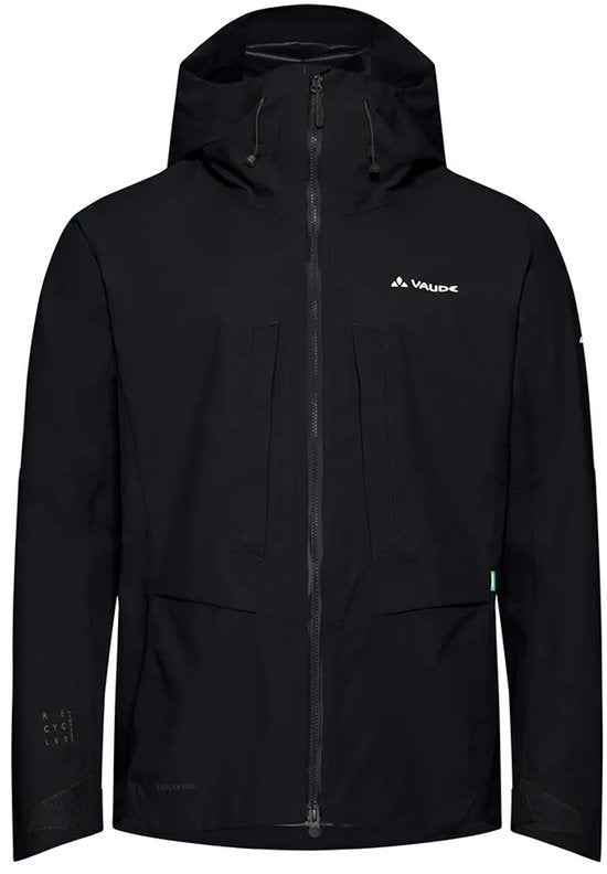 Vaude - Monviso 2.5L Hardshell Jas - Waterdicht Regenjas Outdoor - Heren - Zwart - Maat M