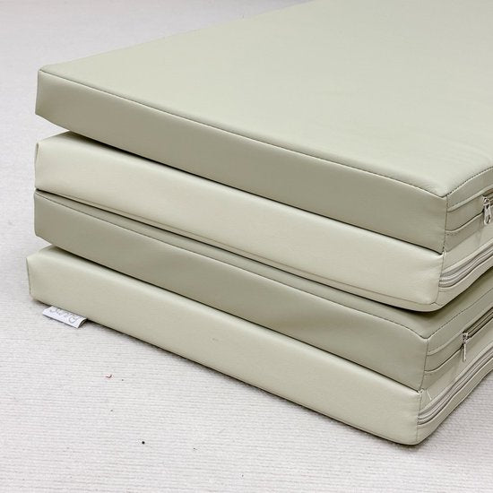 Sunny Dani Foam Speelmat – Opvouwbare Foam Mat – Softplay - Zacht en Veilig Speelkleed – Beige en Grijs – Vanaf 3 maanden