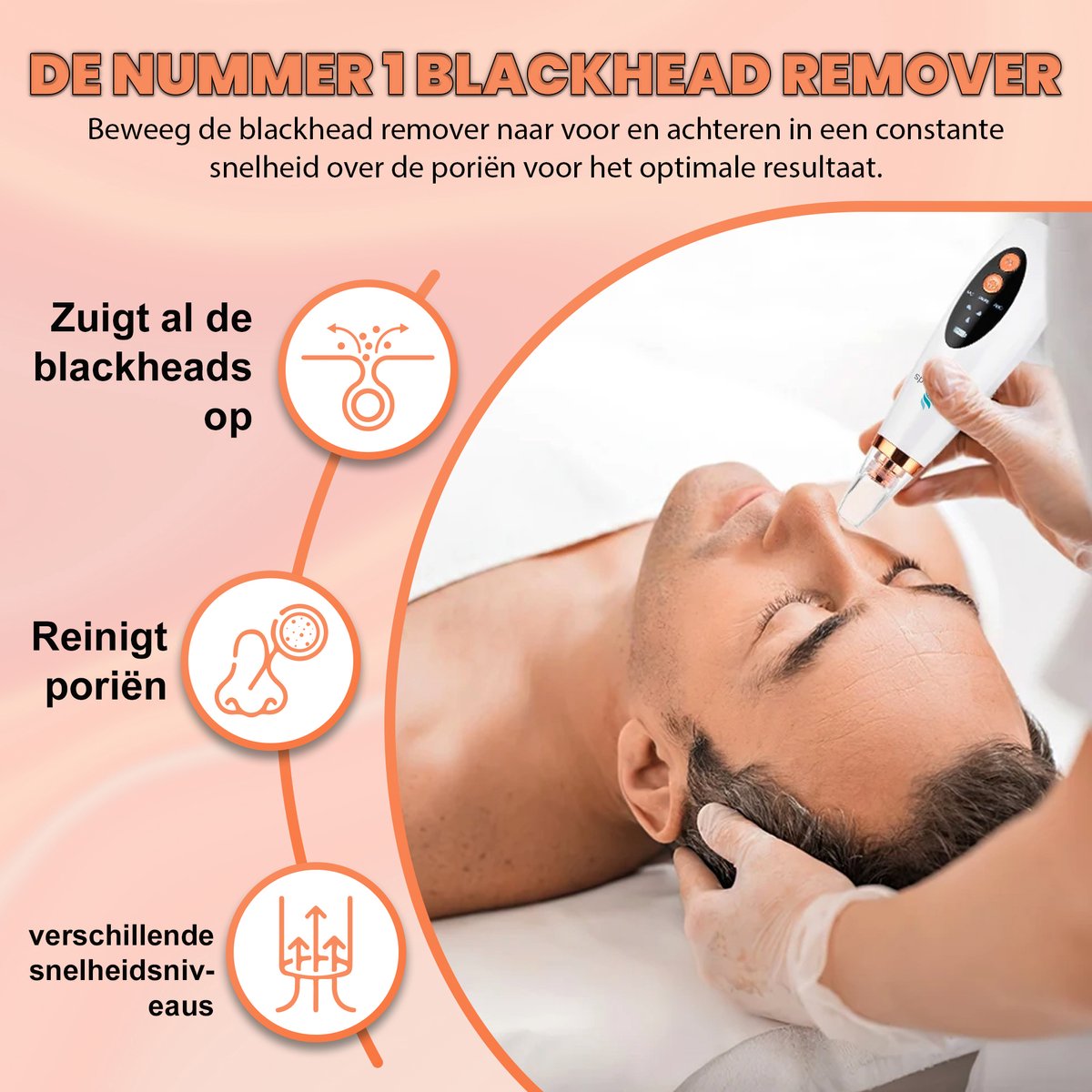 TibaGoods Premium Blackhead Remover I Poriënreiniger met 6 Opzetstukken Mee eters verwijderen | Acne | Comedonenlepels | Huidverzorging