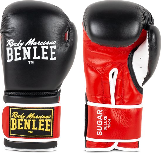 Benlee Sugar Deluxe Vechtsporthandschoenen Volwassenen - zwart/wit/geel/rood