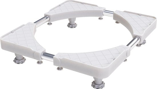 Noswo Wasmachine Verhoger - Tot 300 KG - Verstelbare Multitool - Anti Vibratie Dempers - Ook geschikt voor Vaatwasser, Koelkast, Vriezer en Droger - 45/63 x 11/13 cm