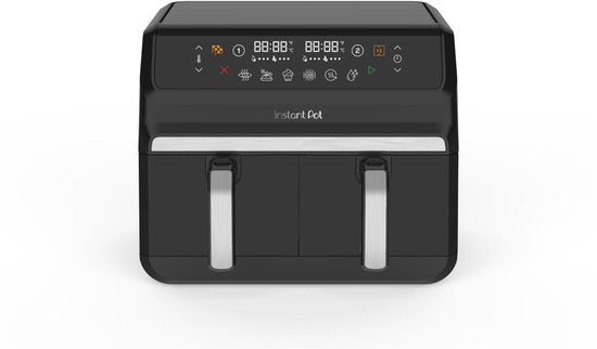 Instant Pot Vortex Dual Drawer 8L Airfryer – Dubbele Airfryer met 2x 4L Laden – SyncCook™ & SyncFinish™ – ClearCook – 8-in-1 – Tot 205°C – Vaatwasserbestendig