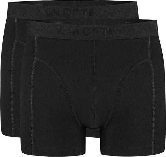 Ten Cate - Heren Basics shorts - black - duopack - 2 stuks - Maat XL