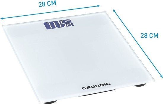 Grundig Personenweegschaal - Digitale Weegschaal - 50 Gr Nauwkeurig - tot 180 KG