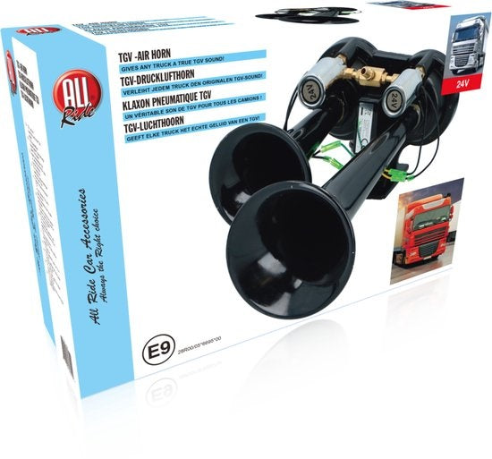 All Ride Luchthoorn - 2-Tonig - 24V - Zwart