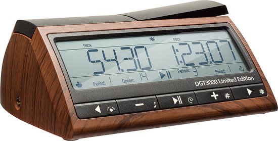 DGT 3000 Limited Edition schaakklok - 25ste verjaardag - 6 talen handleiding
