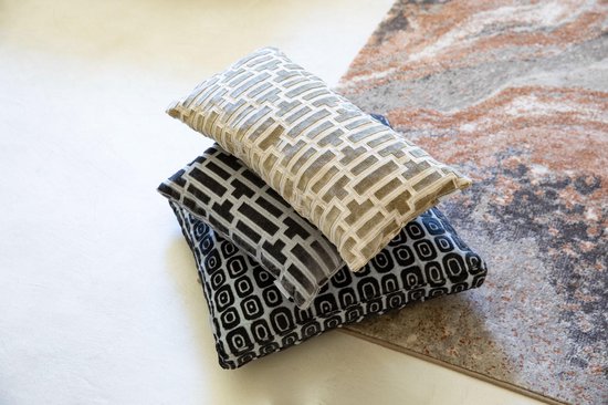 Zuiver Scape Kussen 45x45 Denim Zwart