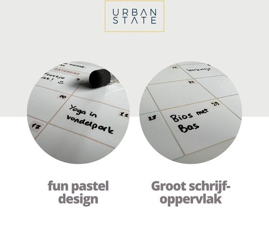 Magnetische familieplanner - weekplanner whiteboard - planner magnetisch - planbord - maandplanner magnetisch