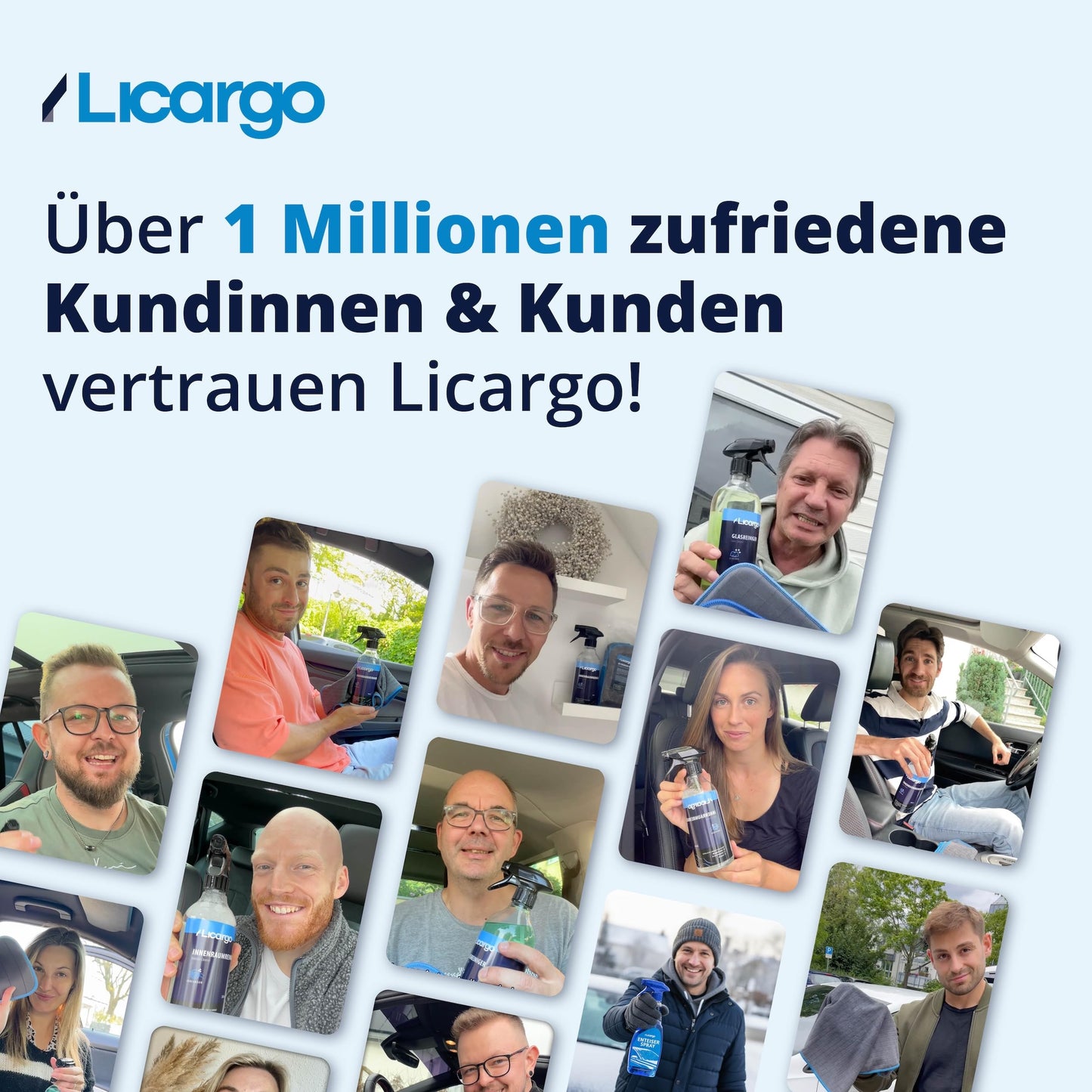 Licargo microvezeldoeken voor auto set van 2 - 1100 GSM - 40 x 40 cm - pluisvrij en lakvriendelijk