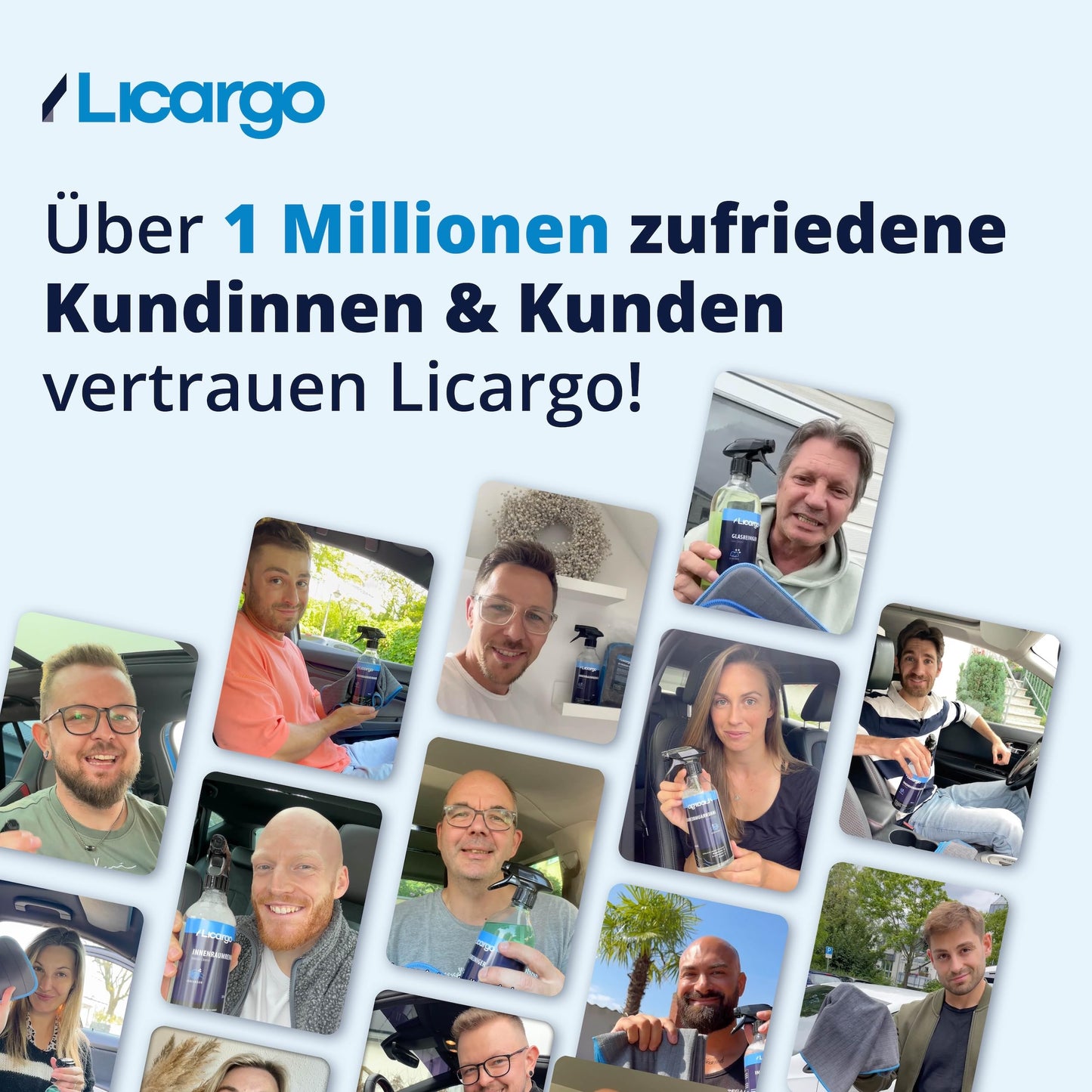 LICARGO Auto droogdoek XXL - microvezel droogdoek - 90 x 60 cm - 550 GSM - blauw