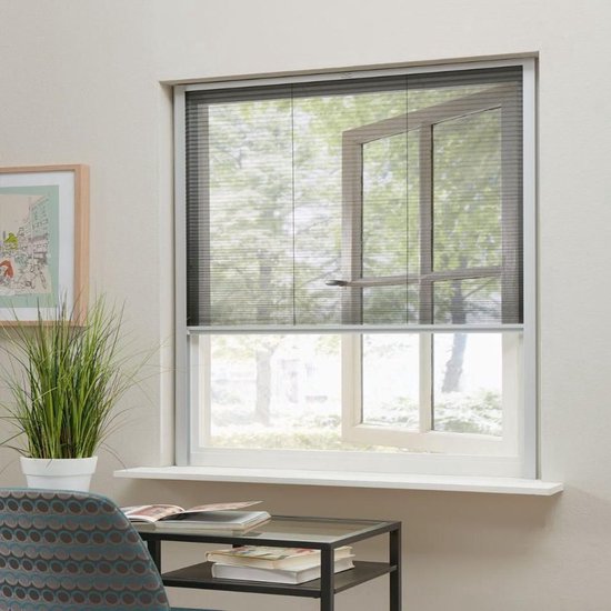 Bruynzeel S500 Plissé Raamhor – 123 × 155 cm – Wit