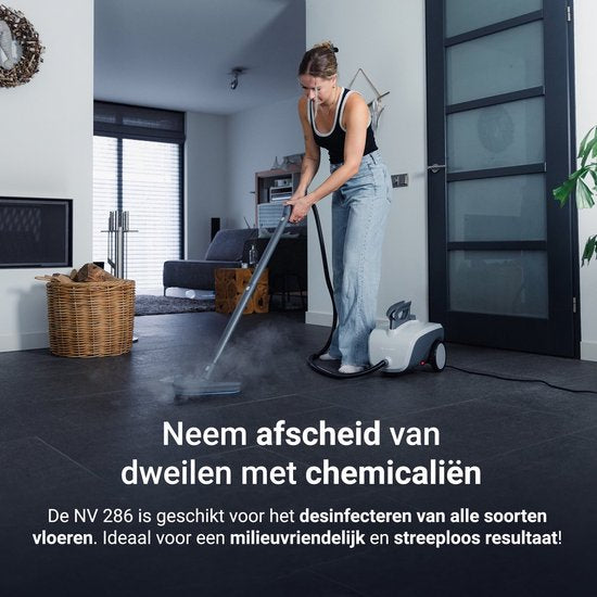 Techweise TS1 Stoomreiniger - 100+ oppervlakten - 45 minuten lang stomen - 3,6 bar - Reinigingsmachine - Stoomreiniger vloer