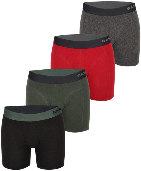 Bamboo Elements - Boxershort Heren - Bamboe - 4 Stuks - Maat L