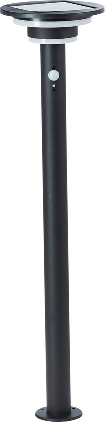 Brilliant Garvina - Buiten sokkellamp - Hoogte 85 cm- LED 3W - Solar - 430 lm - 3000K - IP44 - zwart