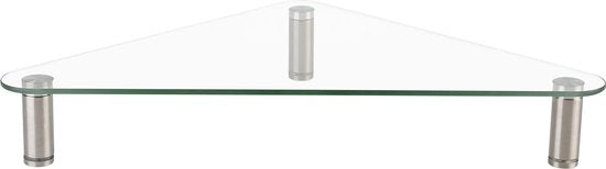 Beeldscherm monitor verhoger hoekmodel driehoek verstelbaar aluminium glas
