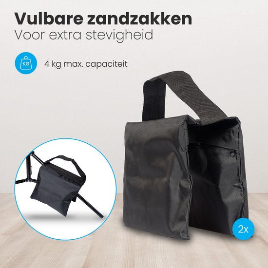 Auronic Achtergrondsysteem - Complete Set - Zonder Doek - Verstelbaar - 300 x 260cm