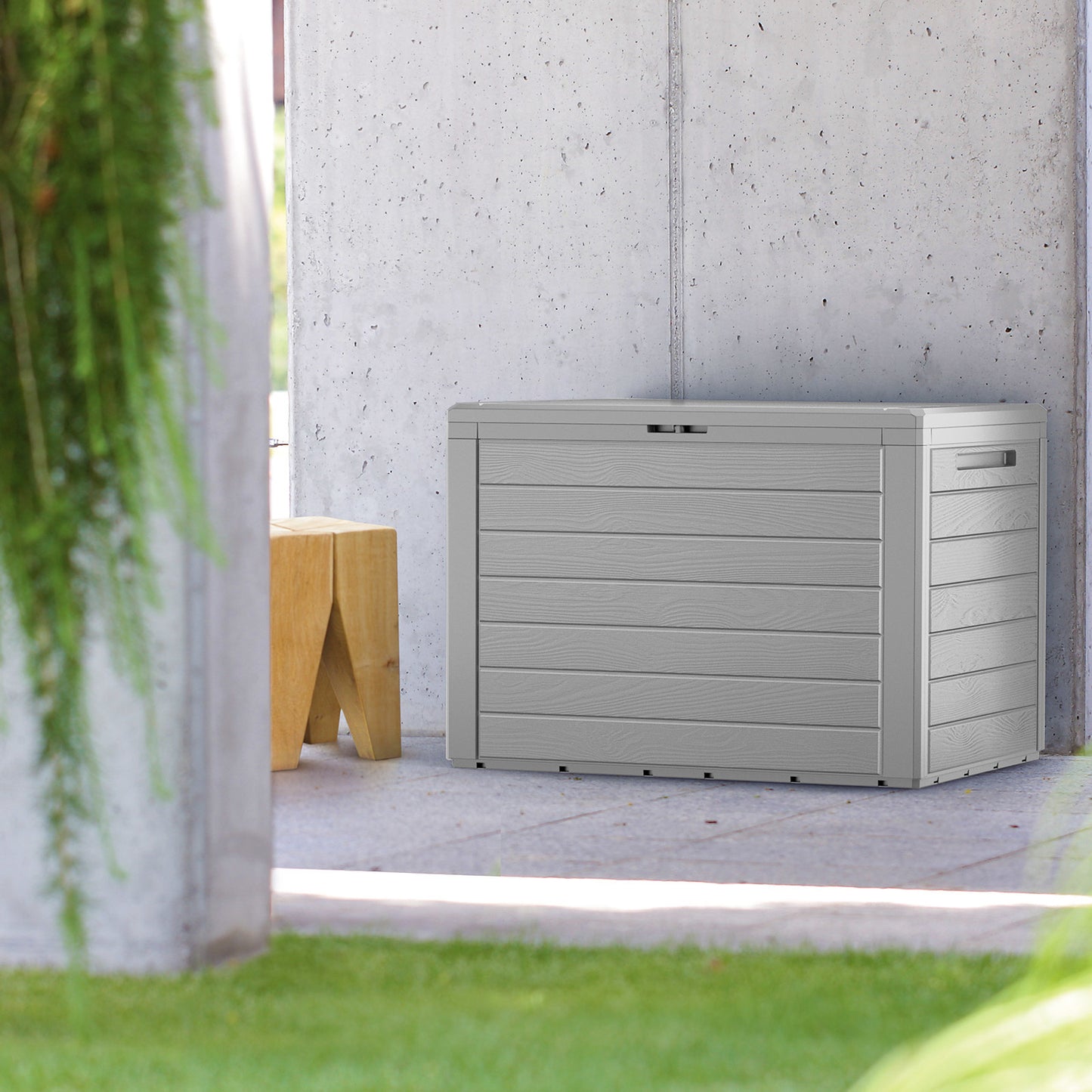 Deuba Opbergbox/ Tuinkist - Grijs - 78x43,8x55cm