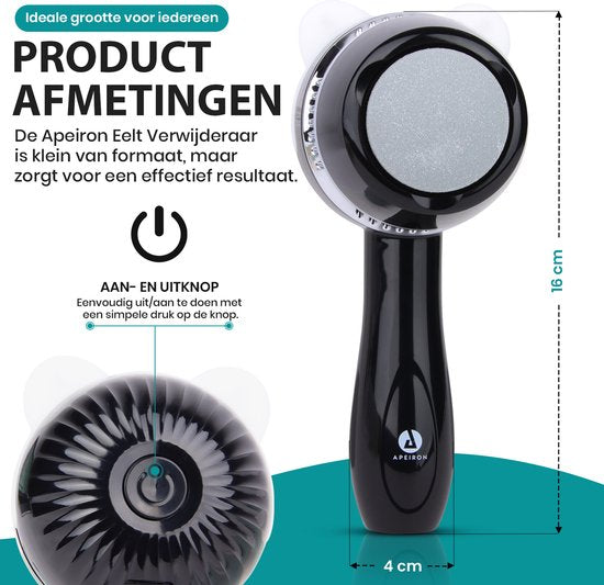 Apeiron Elektrische Eeltverwijderaar – Voetvijl – Professionele Eeltverwijderaar – Eeltvijl – Eeltverwijderaars - USB Oplaadbaar - Inclusief 3 Extra Vijlschijven - Wit - Gratis E-Book