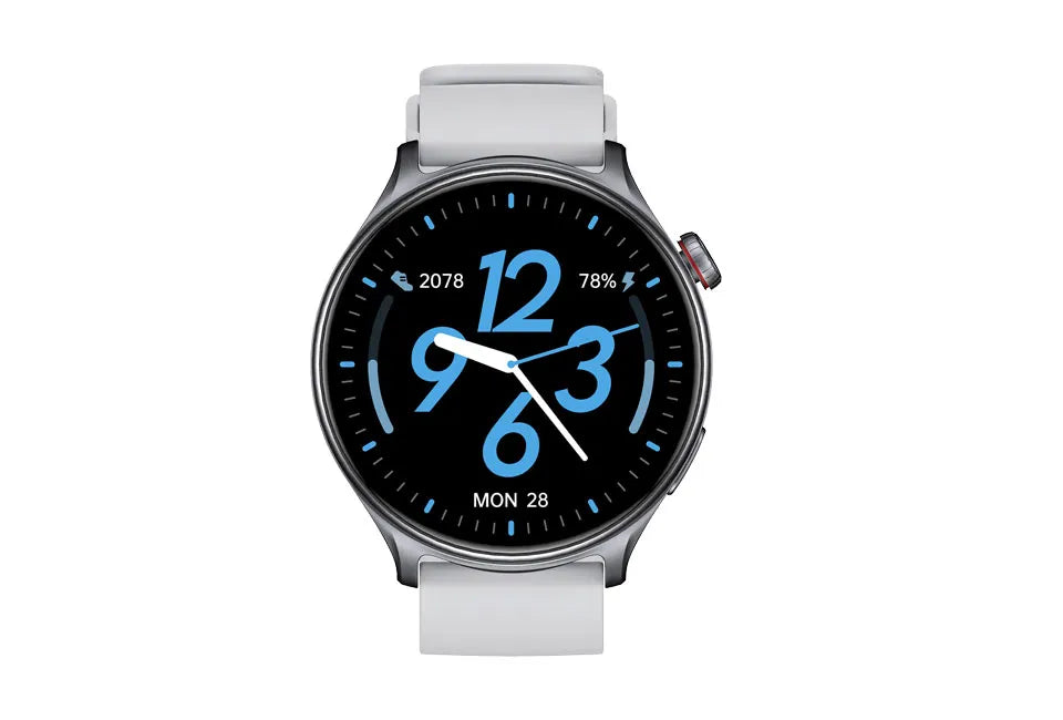 Vlectro Smartwatch R01.0 - Rond - 1,46 inch HD - Bluetooth Bellen - Grijs