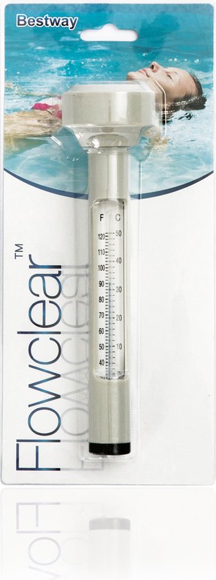 Bestway - Drijvende Zwembadthermometer - FlowClear - Waterthermometer - Fahrenheit en Celsius - Zwembad Onderhoud