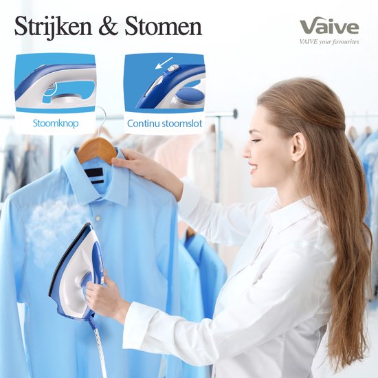 VAIVE SteamPrecision Strijkijzer met Stoomgenerator - Stoomstrijkijzer - Iron - Keramische Zool