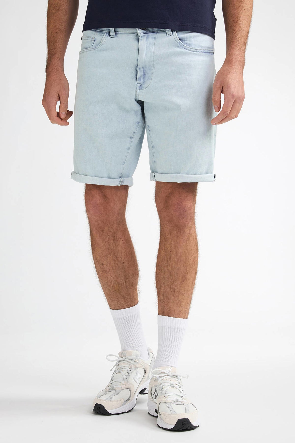 Petrol Industries Regular Denim Short Heren Maat 2XL – Light Stone – Katoen & Elastaan