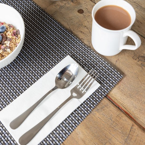 KitchenCraft Placemat Geweven - Grijs - 30x45cm