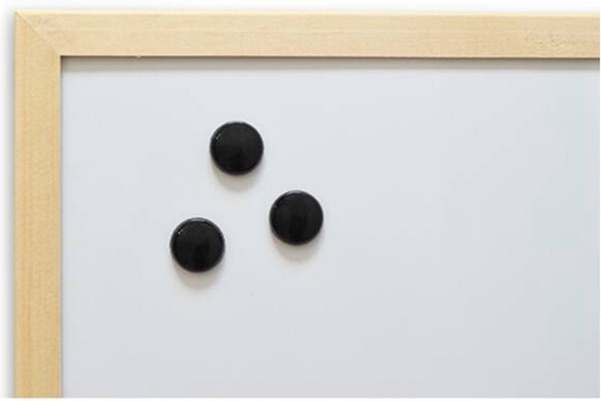 Whiteboard - Houten Omlijsting 60 x 80 Cm - met stift En Magneten