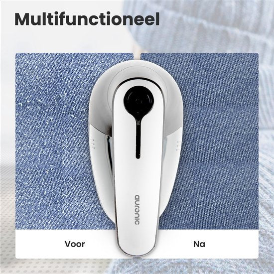 Auronic Elektrische Pluizenverwijderaar - Draadloos - 2 Extra Opzetstukken - Wit