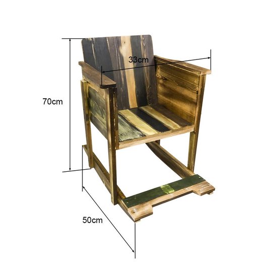 Schommelstoel kinderen Scrapie - gerecycled sloophout scrapwood design stijl