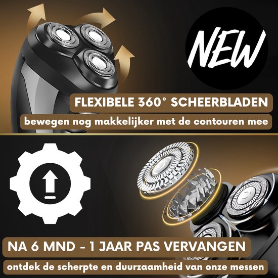 2-in-1 Scheerapparaat Mannen met Trimmer S1111 - Sansbeauté® - Nat & Droog – Precisietrimmer - Elektrisch - Electric Shaver - Waterproof