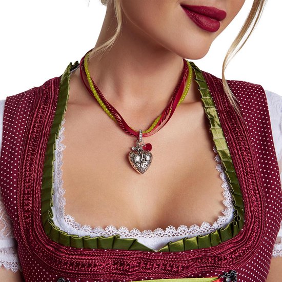 Dressforfun Maxi Dirndl Ruhpolding model 2 XL - verkleedkleding kostuum halloween verkleden feestkleding carnavalskleding carnaval feestkledij partykleding - 304653