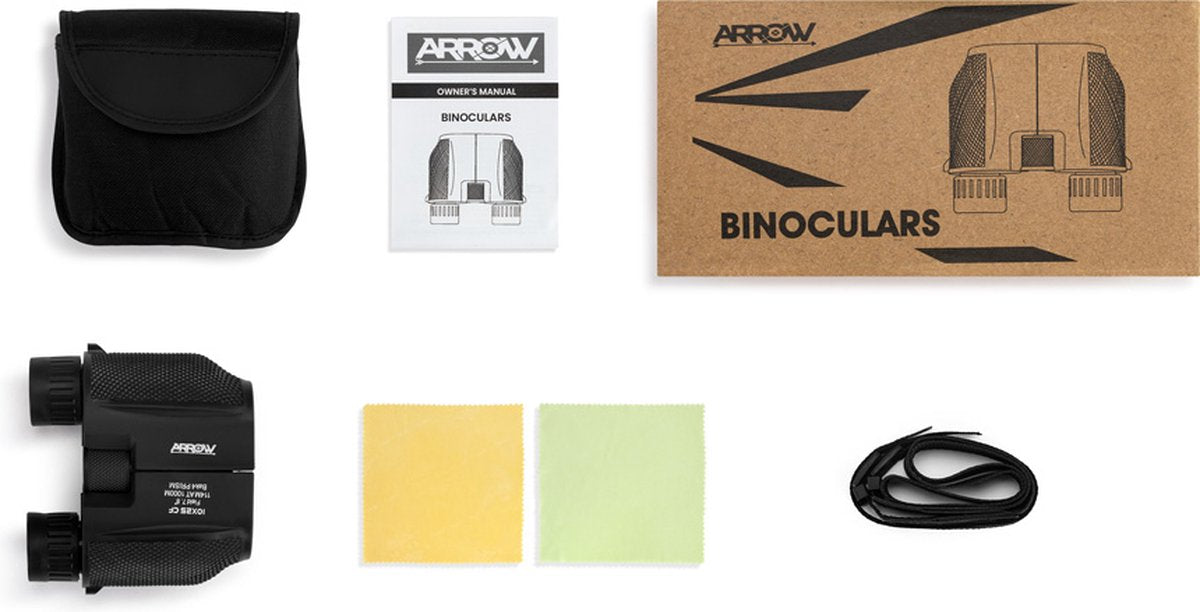 Arrow 10x25 Compacte Verrekijker – 10x Vergroting – Weerbestendig