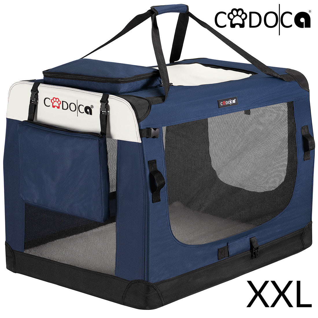 Cadoca Honden & Katten Reismand XXL - 90x59x65cm - Marine Blauw