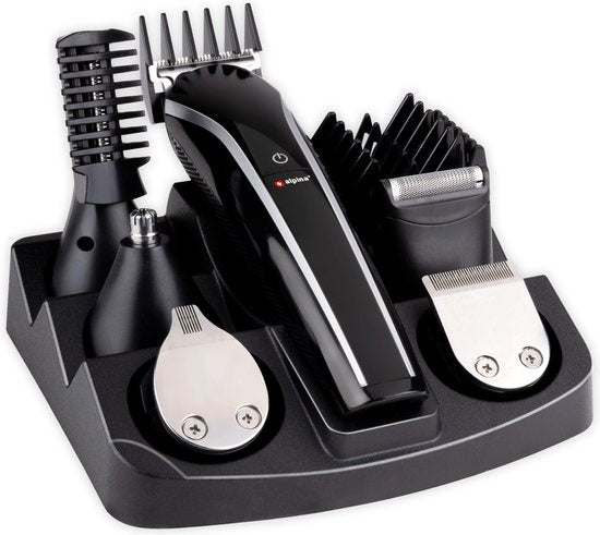 alpina Tondeuseset - Trimmer - Tondeuse - Gezicht en Body - Scheren en Trimmen - 6-in-1 - 3 Watt
