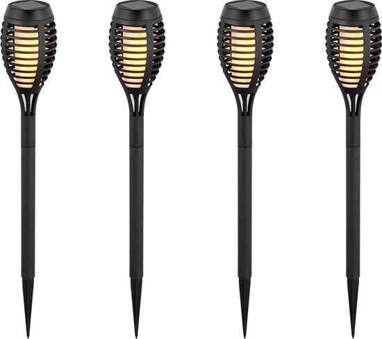 V-TAC VT-724 Zonnevlam-stoklampen - IP44 - Zwart - 1W - 2200K