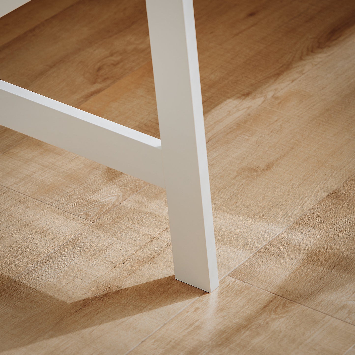 SoBuy Bureau / Home Office Desk – Wit Houten Design met Ruim Werkblad