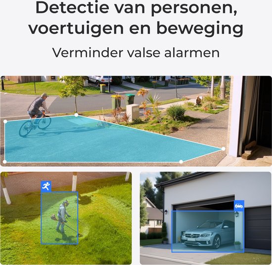 Reolink 2K 4MP Compacte Beveiligingscamera voor Buiten, 2,4/5 GHz WiFi, Detectie van Personen/Voertuigen/Dieren, Nachtzicht in Kleur