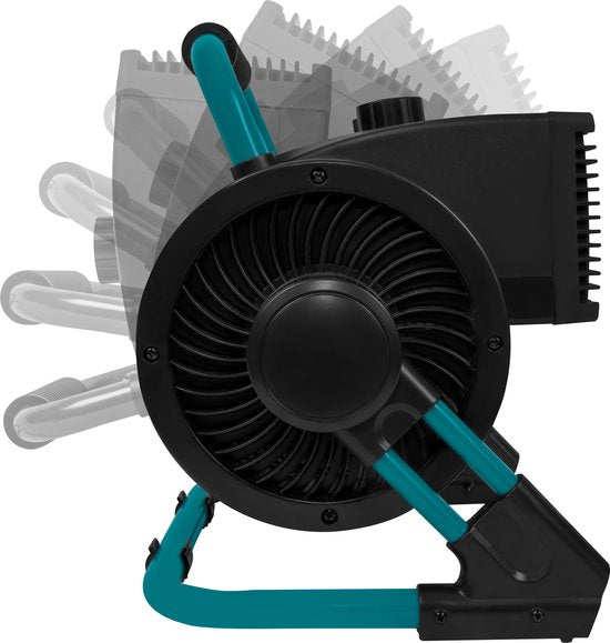 VONROC PRO Elektrische kachel - ventilatorkachel - werkplaatskachel - 1350W/2000W - keramisch - 3 standen - thermostaat - 900 kantelbaar - 20m2