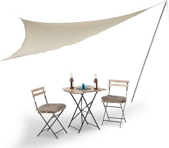 Perel Montagekit met mast, touw en haringen, metaal, diameter 25 mm, hoogte 250 cm